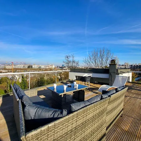 360 : Superbe Maison, Rooftop, Vue Tour Eiffel, T2 *